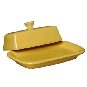 Yellow Ceramic Butter Dish